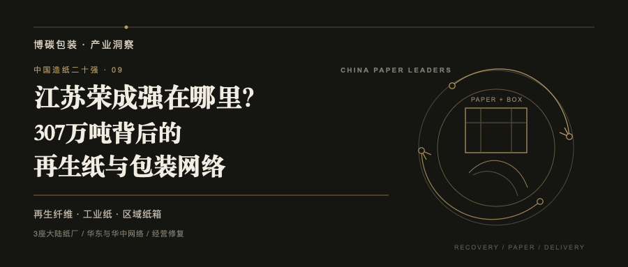Editorial illustration accompanying “What Makes Longchen Paper & Packaging Strong? The Recovered-Paper and Packaging Network Behind 3.07 Million Tonnes”.