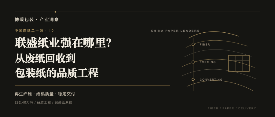 Editorial illustration accompanying “What Makes Liansheng Paper Strong? Quality Engineering from Recovered Paper to Containerboard”.