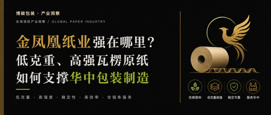 Editorial illustration accompanying “What Makes Golden Phoenix Paper Strong? Lightweight, High-Strength Corrugating Medium for Central China Packaging”.