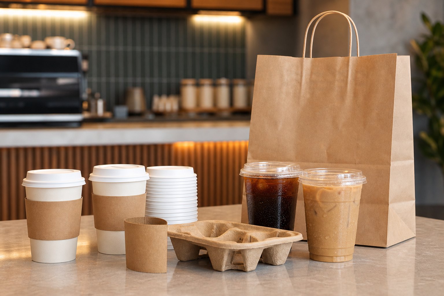纸杯杯身、底部和卷口组件工程示意