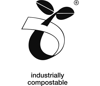 Seedling industrial-compostability mark