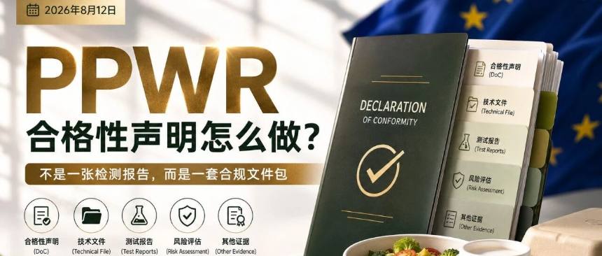 欧盟PPWR符合性声明怎么做？不是一张检测报告，而是一套合规文件包