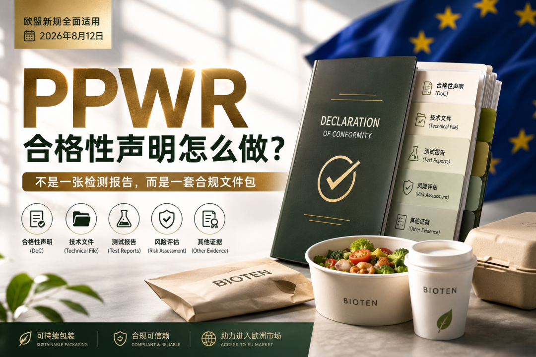 欧盟PPWR符合性声明怎么做？不是一张检测报告，而是一套合规文件包