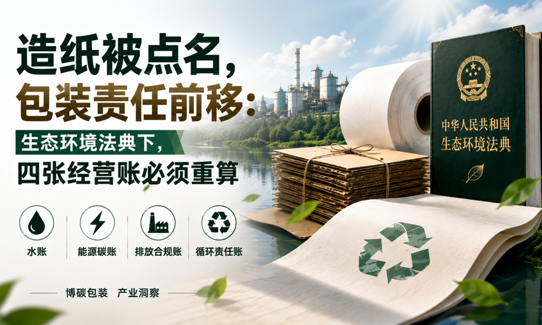 造纸被点名，包装责任前移：生态环境法典下，四张经营账必须重算