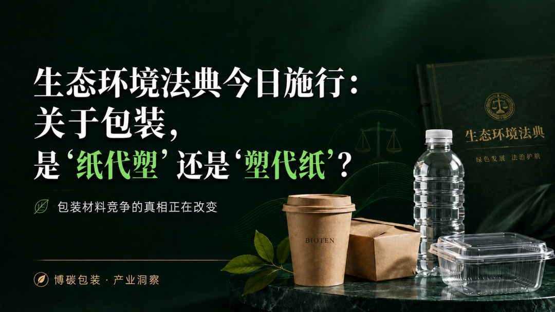 生态环境法典今日施行:关于包装,是“纸代塑”还是“塑代纸”?