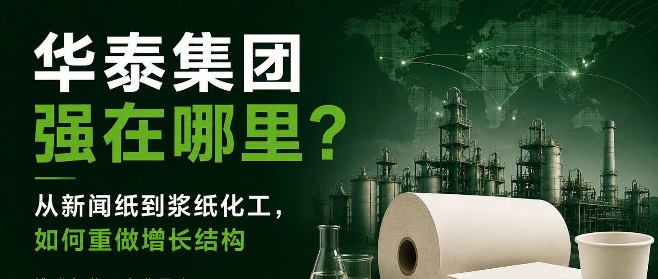 华泰集团强在哪里?从新闻纸到浆纸化工,如何重构增长结构