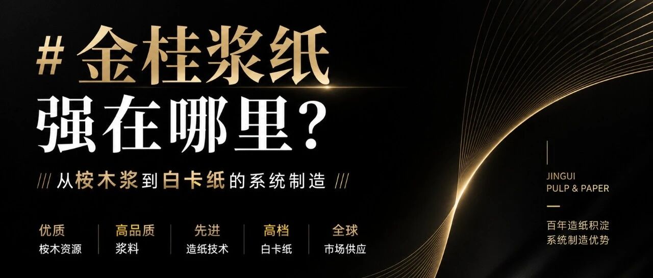 金桂浆纸强在哪里? 从桉木浆到白卡纸的系统制造