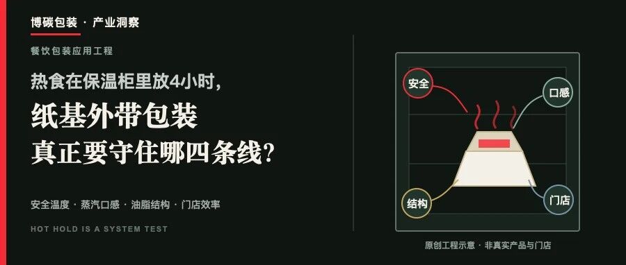 热食在保温柜里放4小时，外带纸包餐饮具真正要守住哪四条线？